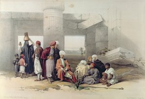 Ingresso del Tempio di Amus II a Goorha, Tebe, da Egitto e Nubia, Vol.1